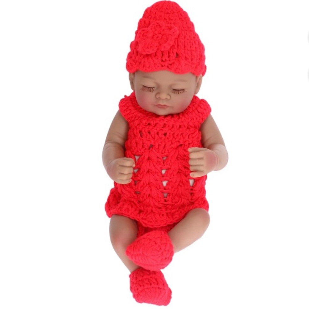 NEW 10” Reborn Lifelike Baby Doll Toy with Clothing Accessories Soft Silicone
